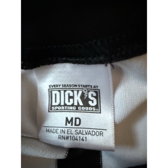 Dicks Sporting Goods Referee Shirt Size M Men Black White - Picture 3 of 5